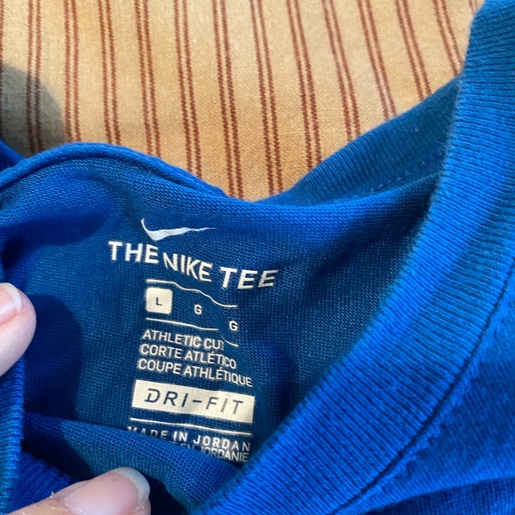 Nike bundle of 2 Short sleeve T-shirts. Boys size L. Hoops is Dri Fit. - Picture 2 of 3